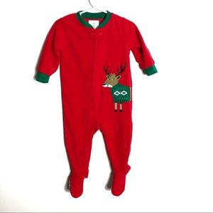 NWT. (12mo) Carter’s Reindeer Fleece Pajamas
